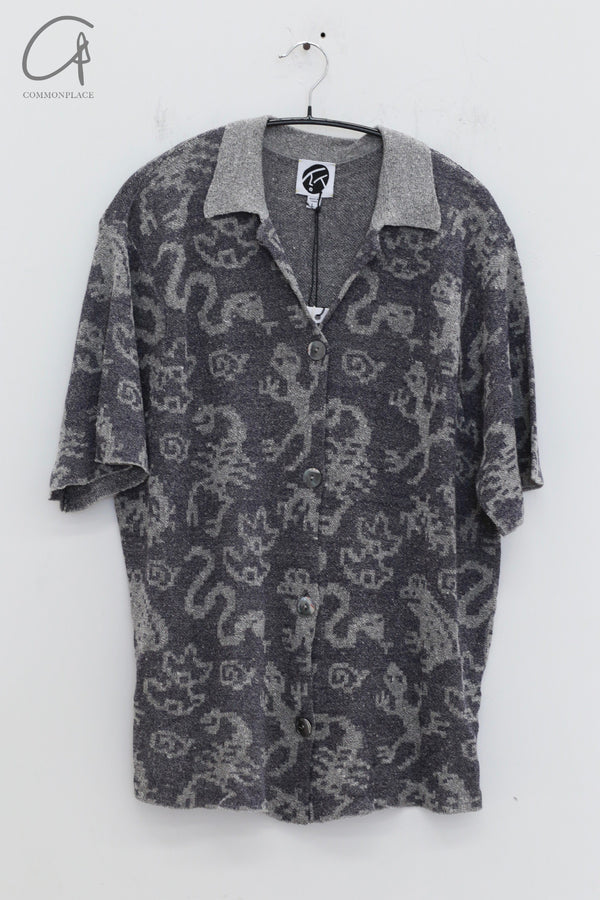 YANYAN KNITS 24 Autumn and Winter Linen Beach Shirt YYK-YYW24-1081-HUI Gray